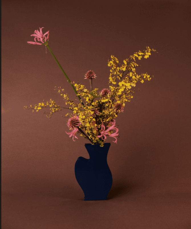 Nerina Vase Form 1 With Flowers